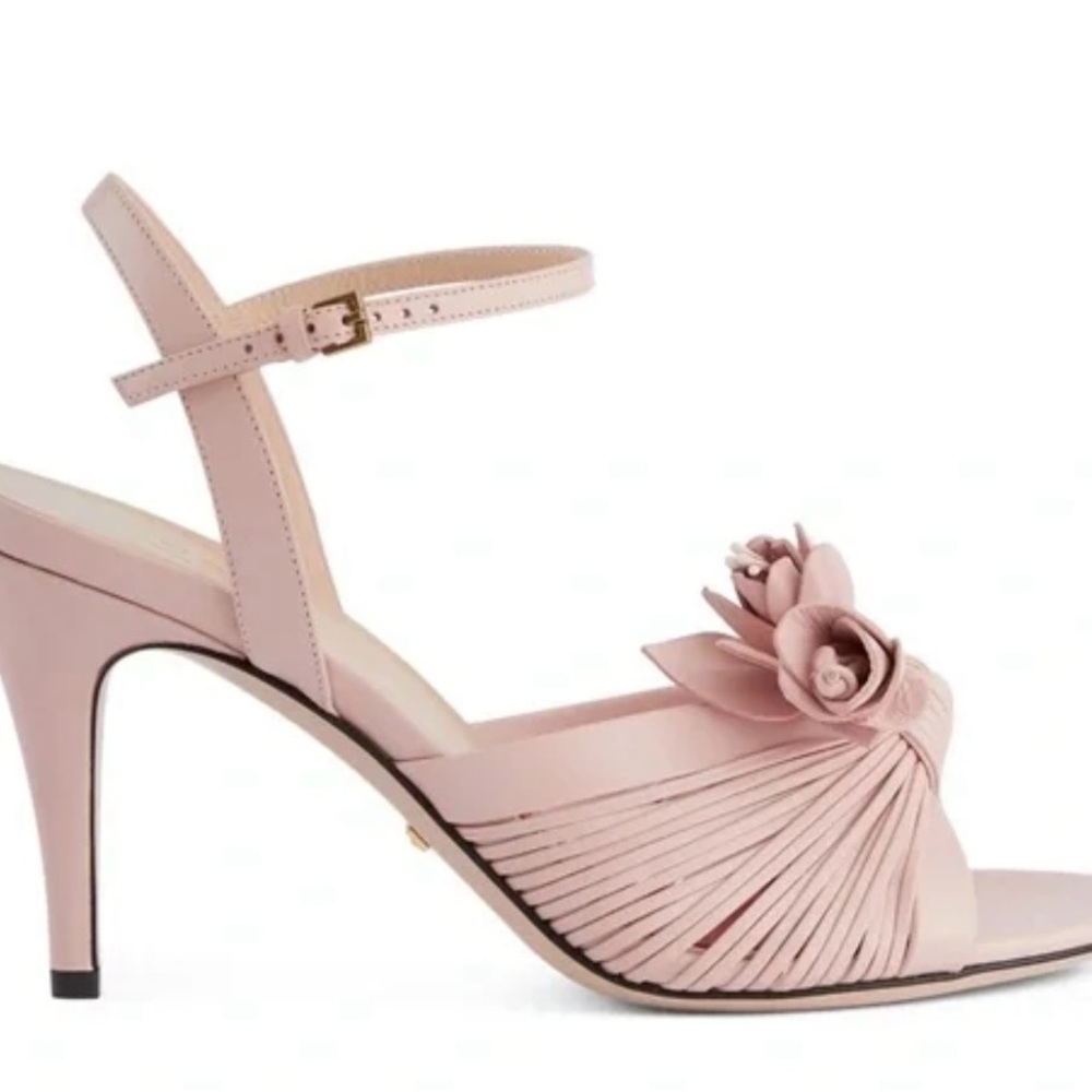 Gucci Women's Malaga Powder Pink Sandals Heels
